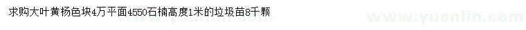 求購(gòu)大葉黃楊、高1米石楠