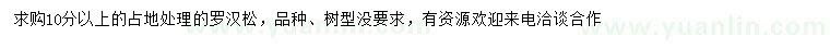 求購10分以上羅漢松