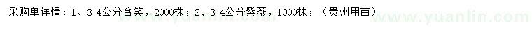 求購3-4公分含笑、紫薇