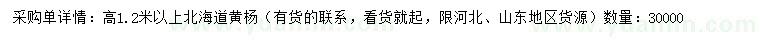 求購(gòu)高1.2米以上北海道黃楊