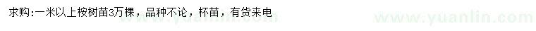 求購(gòu)1米以上桉樹(shù)苗