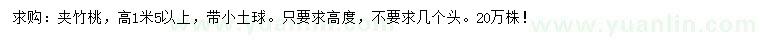 求購高1.5米夾竹桃