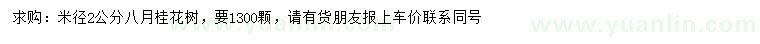 求購2公分八月桂