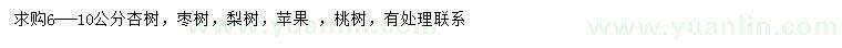 求購杏樹、棗樹、梨樹等