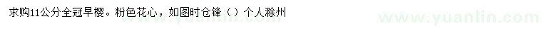 求購11公分早櫻