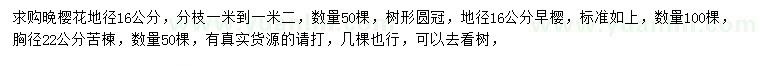 求購(gòu)?fù)頇?、早櫻、苦? />
                        <br />
                        <label style=