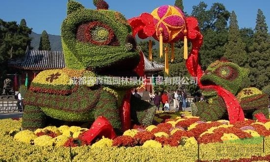 成都仿真大象綠雕 成都仿真植物雕塑 四川仿真植物造型