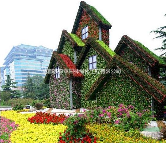 仿真植物綠雕造型 成都仿真綠雕出售 成都方卡通雕塑