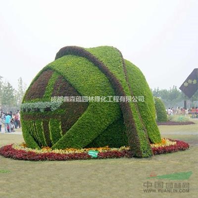 成都真植物造型 成都真植物綠雕 四川真植物雕塑 真植物人物