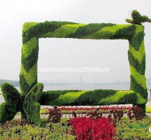 四川仿真植物綠雕 內(nèi)江仿真植物雕塑 成都仿真造型 假植物雕塑