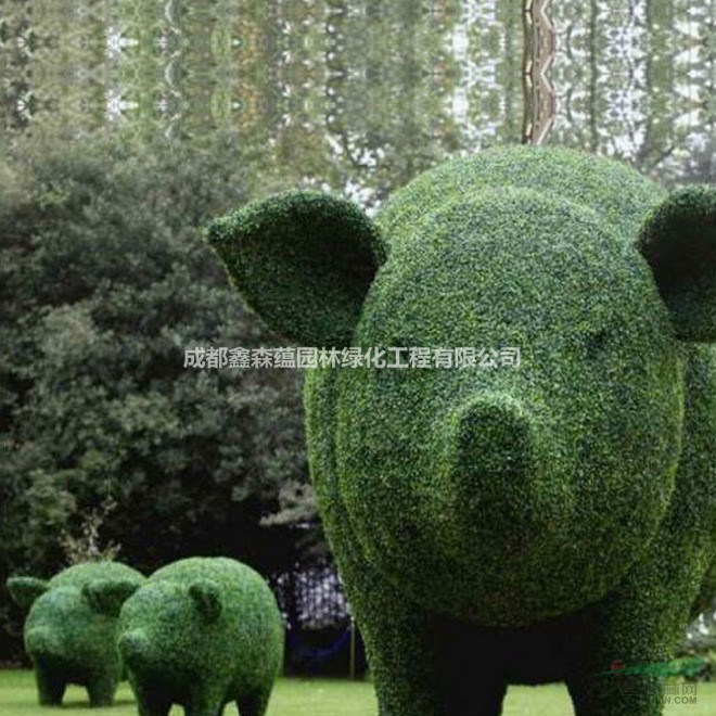 成都仿真植物造型 四川仿真綠雕 成都仿真造型 假草坪動物造型