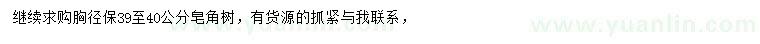 求購胸徑39-40公分皂角樹