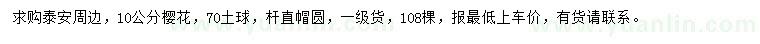 求購10公分櫻花