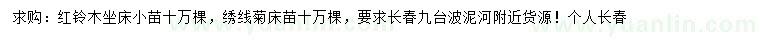 求購(gòu)紅鈴木、繡線菊