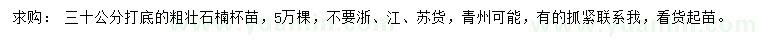 求購(gòu)石楠