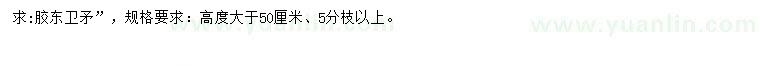 求購高50公分膠東衛(wèi)矛