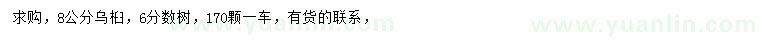 求購(gòu)8公分烏桕