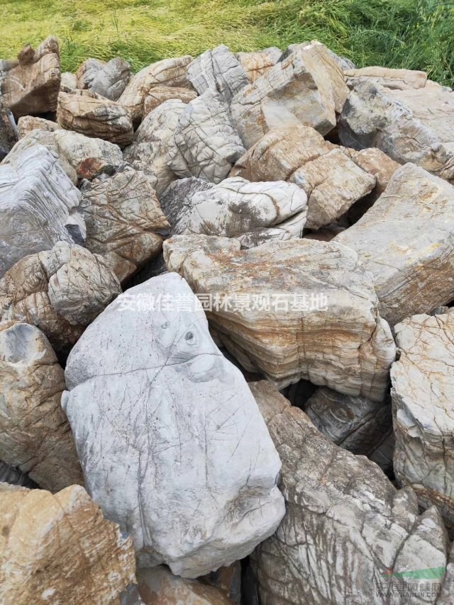 500斤以下的小龟纹石价格_供应_图片_安徽佳誉园林石