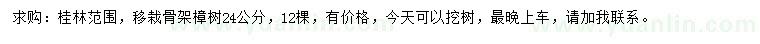 求購24公分樟樹(shù)