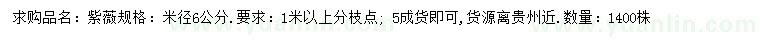 求購米徑6公分紫薇