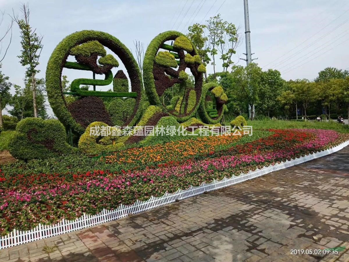 四川仿真植物雕塑 成都仿真綠雕 四川仿真造型 假草坪雕塑