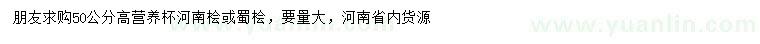 求購高50公分河南檜、蜀檜