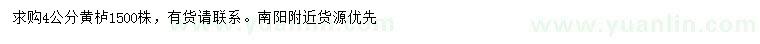 求購(gòu)4公分黃櫨