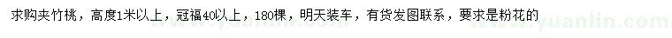 求購高1米以上夾竹桃