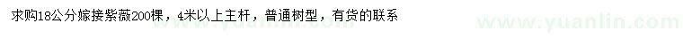 求購18公分紫薇