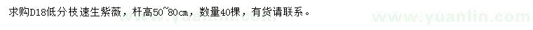 求購地徑18公分速生紫薇
