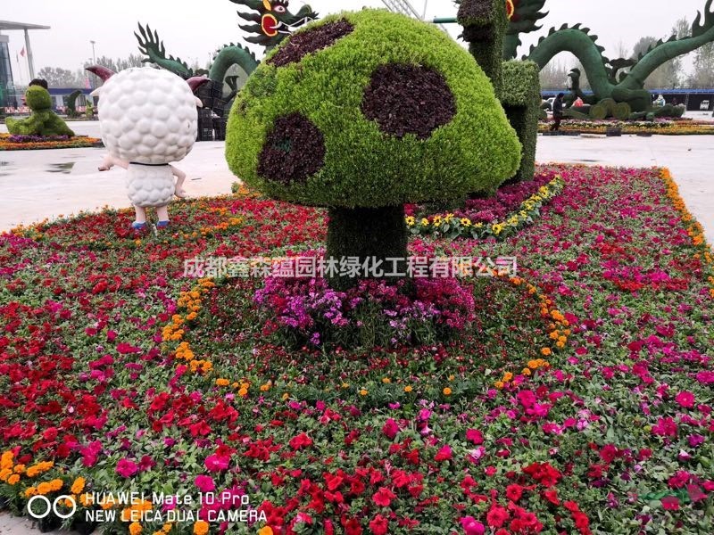 成都仿真植物造型 成都仿真綠雕 成都仿真黨建綠雕造型