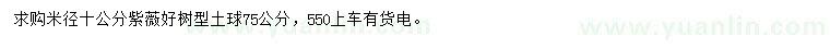 求購米徑10公分紫薇