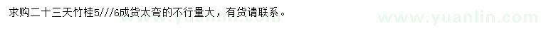 求購23公分天竹桂