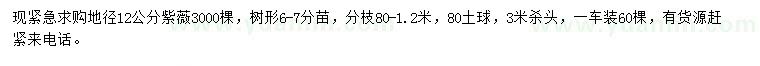 求購(gòu)地徑12公分紫薇