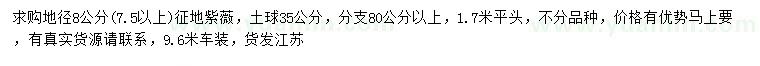 求購地徑7.5公分以上紫薇