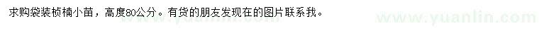 求購(gòu)高80公分楨楠