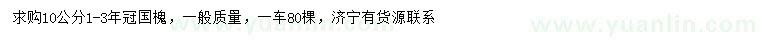 求購10公分國槐