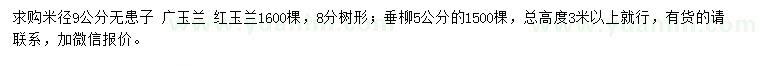 求購(gòu)無(wú)患子、廣玉蘭、紅玉蘭等