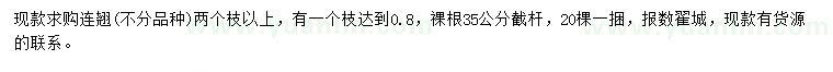 求購(gòu)連翹