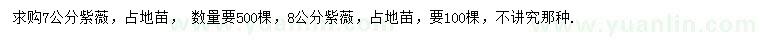 求購(gòu)7、8公分紫薇