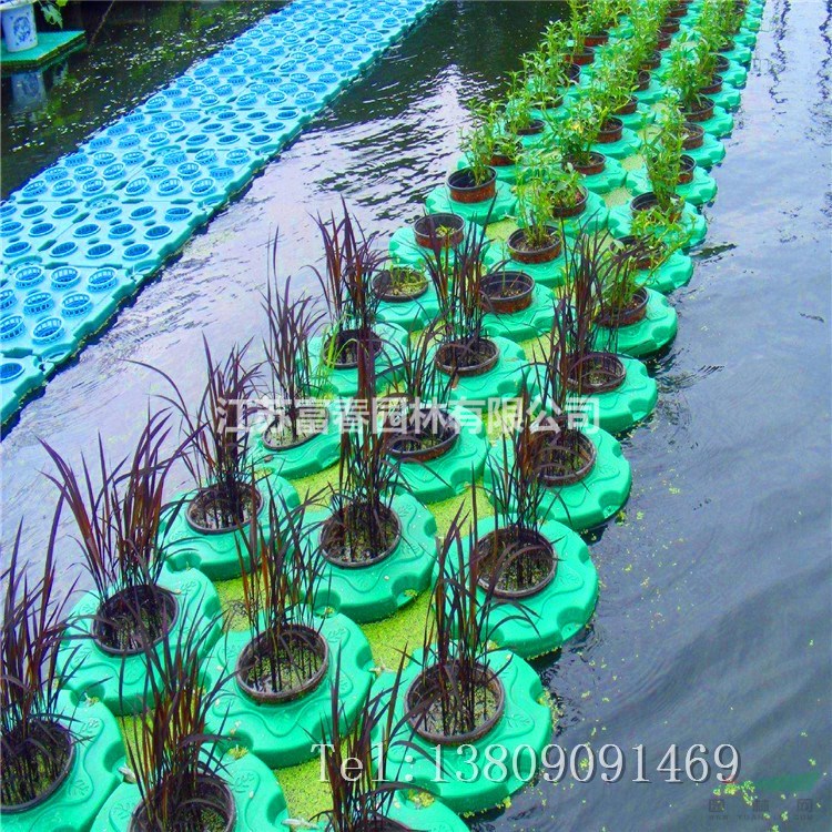高分子復合纖維浮動濕地漂浮濕地浮島人工生態(tài)浮動濾床制作工程