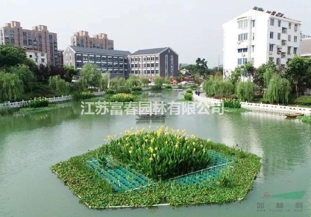 河面綠化_生態浮島設計圖_綠化建設