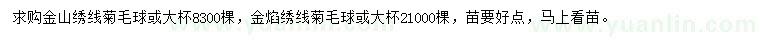 求購金山繡線菊球、金焰繡線菊球