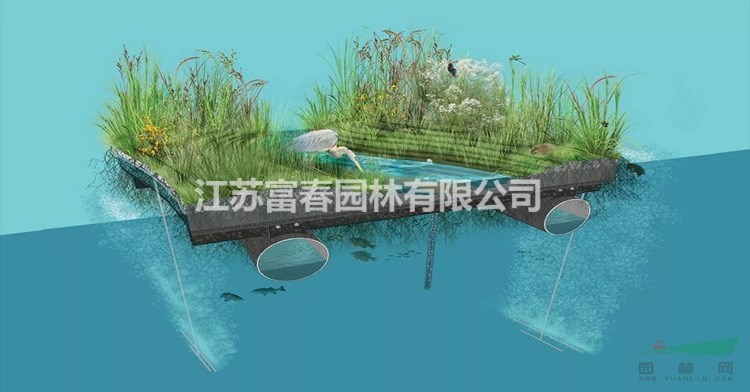 pe材質生態浮床_自然生態浮島_上門施工