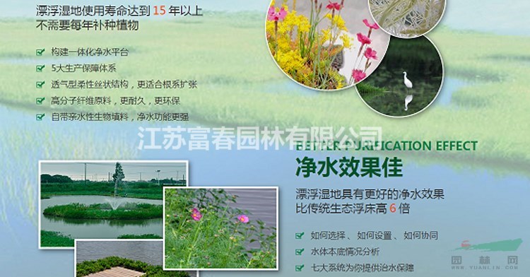 水上綠化_河道水生態景觀生態浮島_綠化養護管理