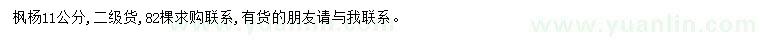 求購(gòu)楓楊11公分