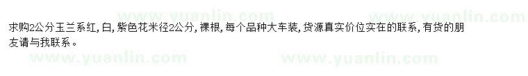 求購求購2公分玉蘭