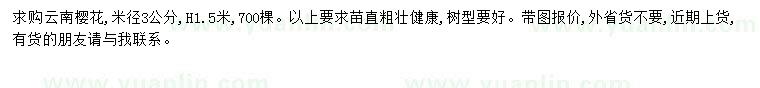 求購(gòu)米徑3公分櫻花