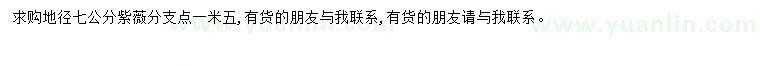 求購地徑7公分紫薇