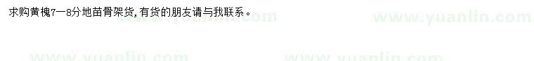 求購(gòu)7一8公分黃槐